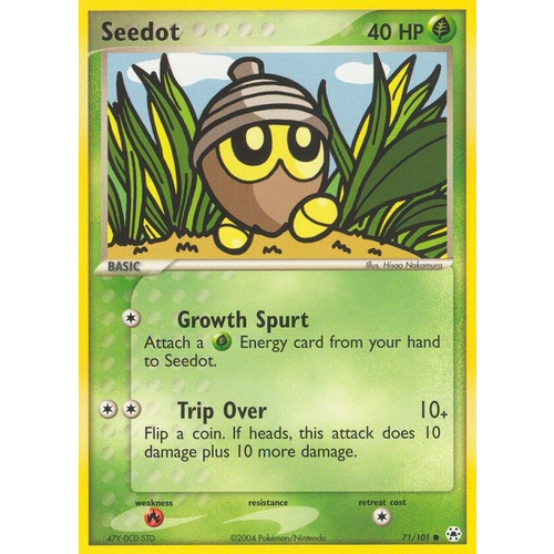 Seedot 71/101 EX Hidden Legends Common Pokemon Card NEAR MINT TCG