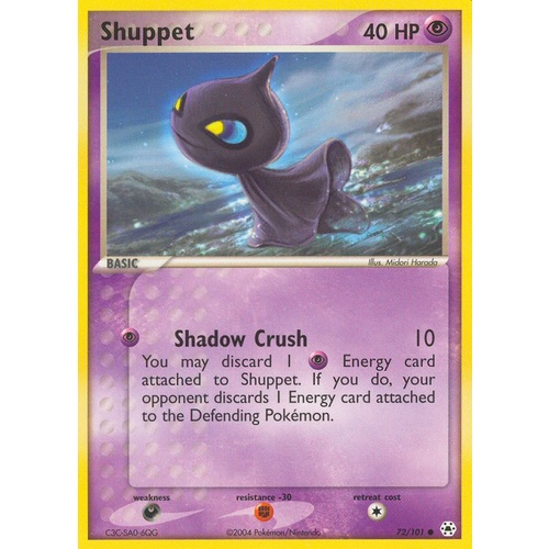 Shuppet 72/101 EX Hidden Legends Common Pokemon Card NEAR MINT TCG