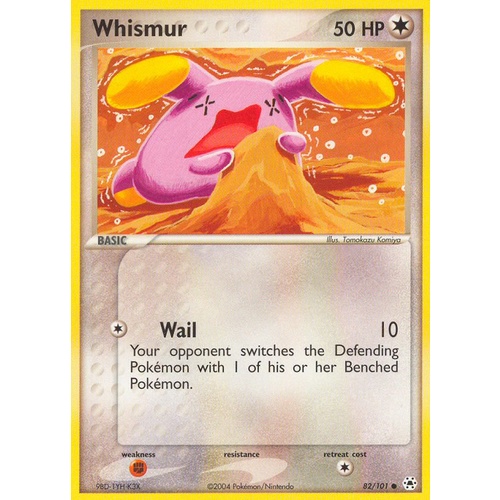 Whismur 82/101 EX Hidden Legends Common Pokemon Card NEAR MINT TCG