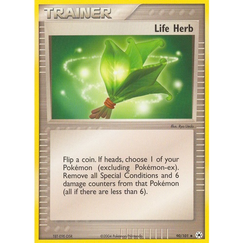 Life Herb 90/101 EX Hidden Legends Uncommon Trainer Pokemon Card NEAR MINT TCG