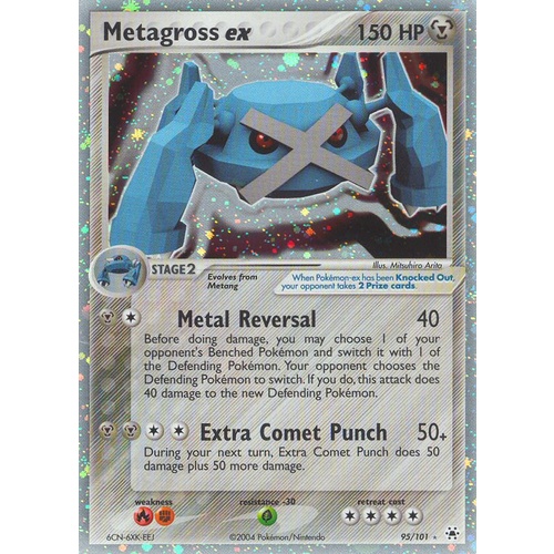 Metagross EX 95/101 EX Hidden Legends Holo Ultra Rare Pokemon Card NEAR MINT TCG