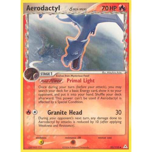 Aerodactyl (Delta Species) 35/110 EX Holon Phantoms Uncommon Pokemon Card NEAR MINT TCG
