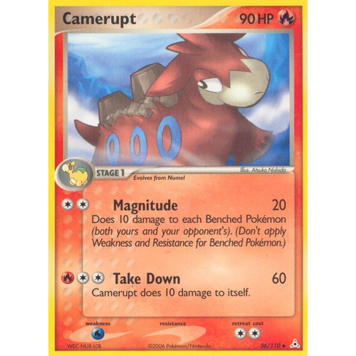 Camerupt 36/110 EX Holon Phantoms Uncommon Pokemon Card NEAR MINT TCG