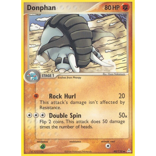 Donphan 40/110 EX Holon Phantoms Uncommon Pokemon Card NEAR MINT TCG