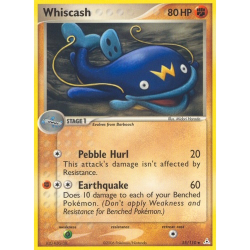 Whiscash 55/110 EX Holon Phantoms Uncommon Pokemon Card NEAR MINT TCG