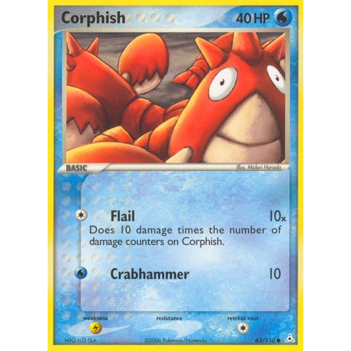 Corphish 63/110 EX Holon Phantoms Common Pokemon Card NEAR MINT TCG