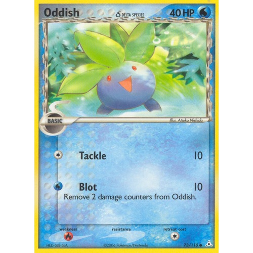 Oddish (Delta Species) 73/110 EX Holon Phantoms Common Pokemon Card NEAR MINT TCG