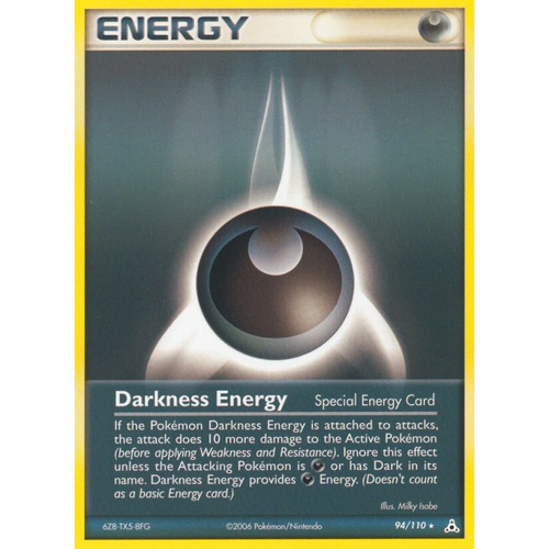 Darkness Energy 94/110 EX Holon Phantoms Rare Pokemon Card NEAR MINT TCG