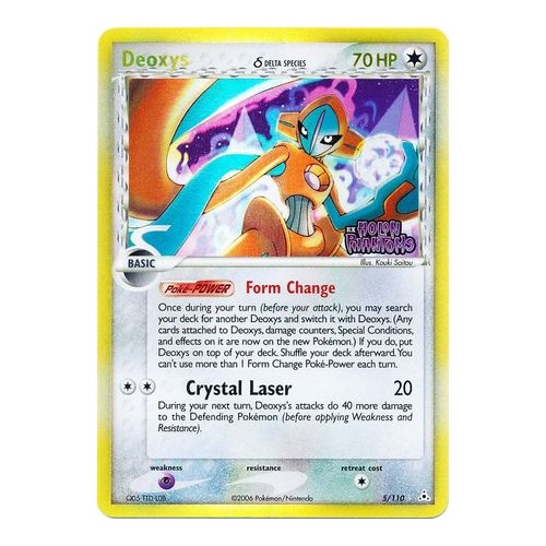 Deoxys (Delta Species) 5/110 EX Holon Phantoms Reverse Holo Rare Pokemon Card NEAR MINT TCG