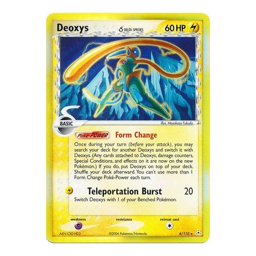 Deoxys (Delta Species) 6/110 EX Holon Phantoms Reverse Holo Rare Pokemon Card NEAR MINT TCG