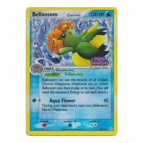 Bellossom (Delta Species) 19/110 EX Holon Phantoms Reverse Holo Rare Pokemon Card NEAR MINT TCG