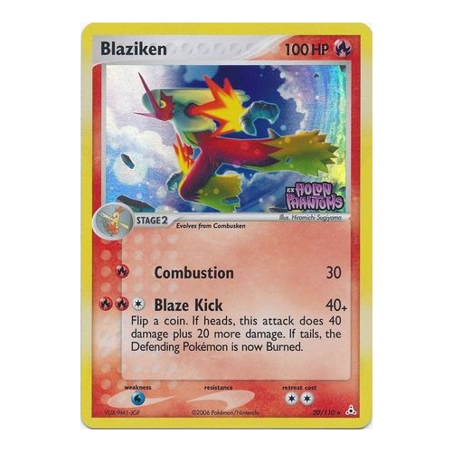 Blaziken 20/110 EX Holon Phantoms Reverse Holo Rare Pokemon Card NEAR MINT TCG