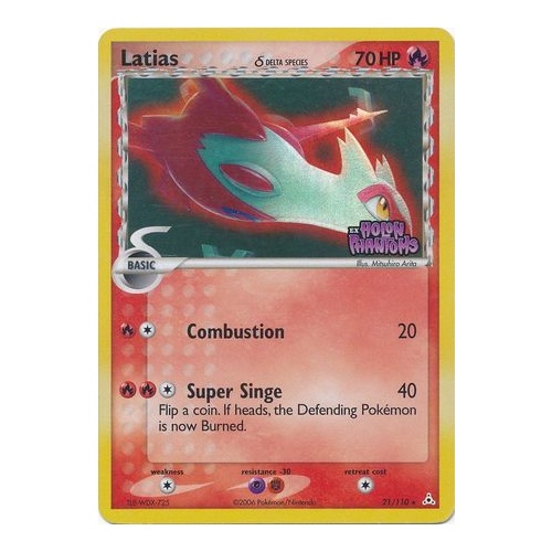 Latias (Delta Species) 21/110 EX Holon Phantoms Reverse Holo Rare Pokemon Card NEAR MINT TCG