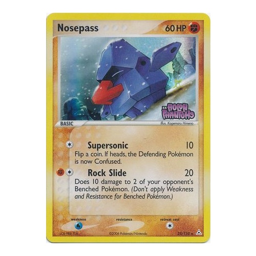 Nosepass 25/110 EX Holon Phantoms Reverse Holo Rare Pokemon Card NEAR MINT TCG