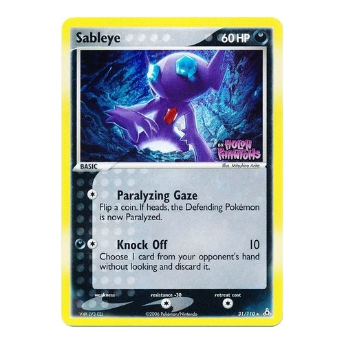 Sableye 31/110 EX Holon Phantoms Reverse Holo Rare Pokemon Card NEAR MINT TCG