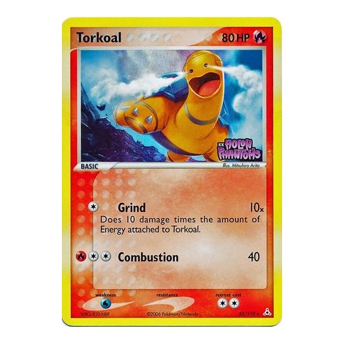 Torkoal 33/110 EX Holon Phantoms Reverse Holo Rare Pokemon Card NEAR MINT TCG