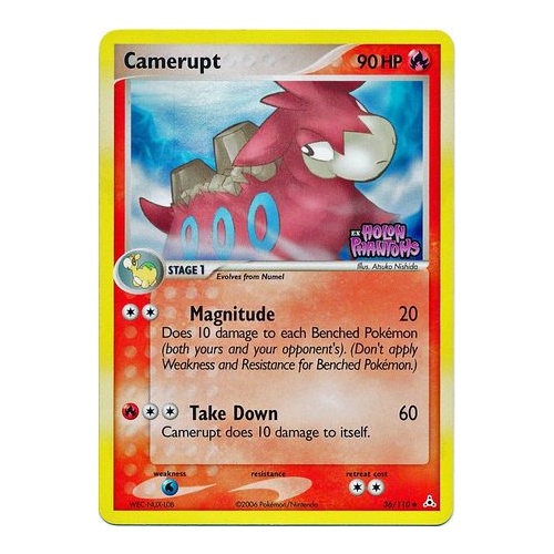 Camerupt 36/110 EX Holon Phantoms Reverse Holo Uncommon Pokemon Card NEAR MINT TCG