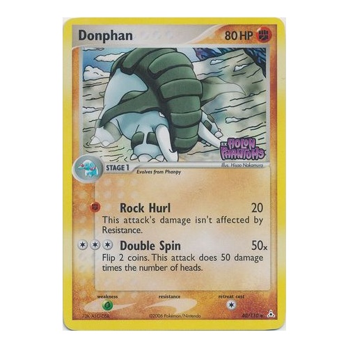 Donphan 40/110 EX Holon Phantoms Reverse Holo Uncommon Pokemon Card NEAR MINT TCG