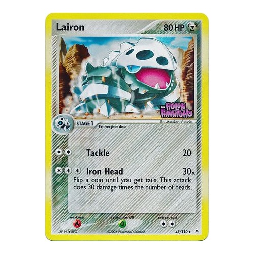 Lairon 45/110 EX Holon Phantoms Reverse Holo Uncommon Pokemon Card NEAR MINT TCG