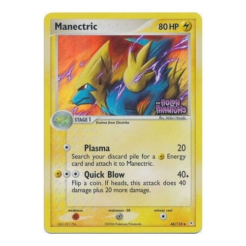 Manectric 46/110 EX Holon Phantoms Reverse Holo Uncommon Pokemon Card NEAR MINT TCG