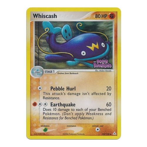 Whiscash 55/110 EX Holon Phantoms Reverse Holo Uncommon Pokemon Card NEAR MINT TCG