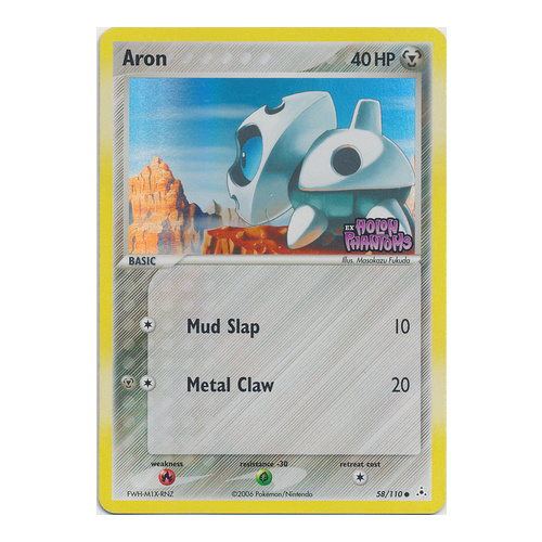 Aron 58/110 EX Holon Phantoms Reverse Holo Common Pokemon Card NEAR MINT TCG