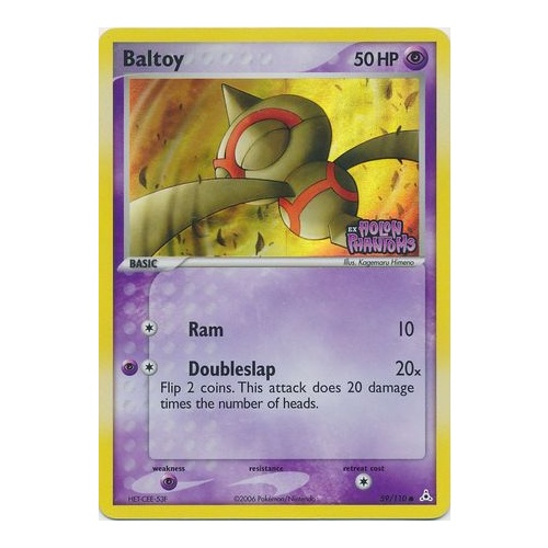 Baltoy 59/110 EX Holon Phantoms Reverse Holo Common Pokemon Card NEAR MINT TCG