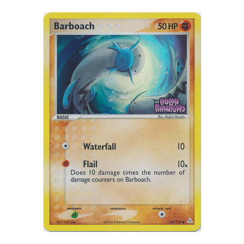 Barboach 60/110 EX Holon Phantoms Reverse Holo Common Pokemon Card NEAR MINT TCG