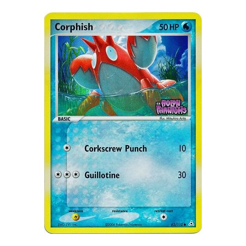 Corphish 62/110 EX Holon Phantoms Reverse Holo Common Pokemon Card NEAR MINT TCG