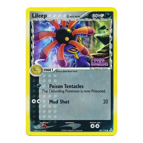 Lileep (Delta Species) 68/110 EX Holon Phantoms Reverse Holo Common Pokemon Card NEAR MINT TCG