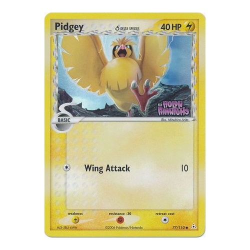 Pidgey (Delta Species) 77/110 EX Holon Phantoms Reverse Holo Common Pokemon Card NEAR MINT TCG