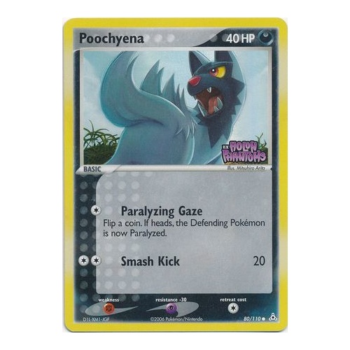 Poochyena 80/110 EX Holon Phantoms Reverse Holo Common Pokemon Card NEAR MINT TCG
