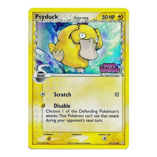 Psyduck (Delta Species) 81/110 EX Holon Phantoms Reverse Holo Common Pokemon Card NEAR MINT TCG