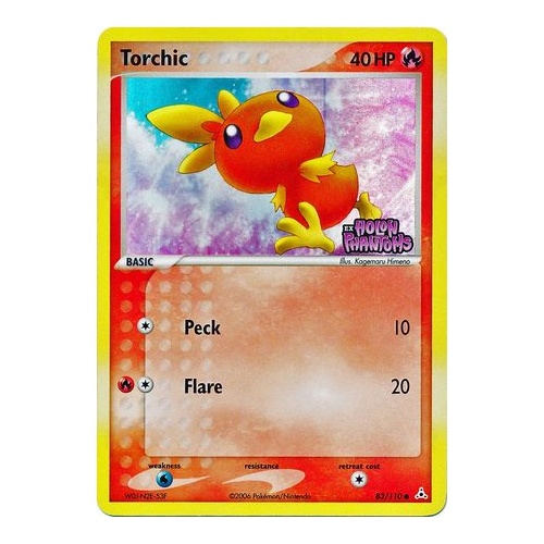Torchic 83/110 EX Holon Phantoms Reverse Holo Common Pokemon Card NEAR MINT TCG