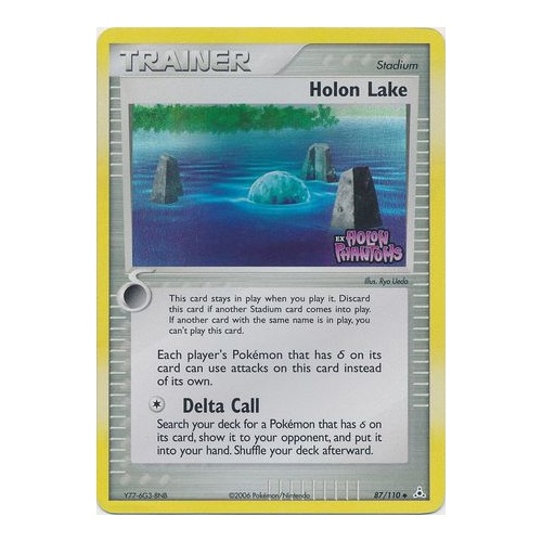 Holon Lake 87/110 EX Holon Phantoms Reverse Holo Uncommon Trainer Pokemon Card NEAR MINT TCG