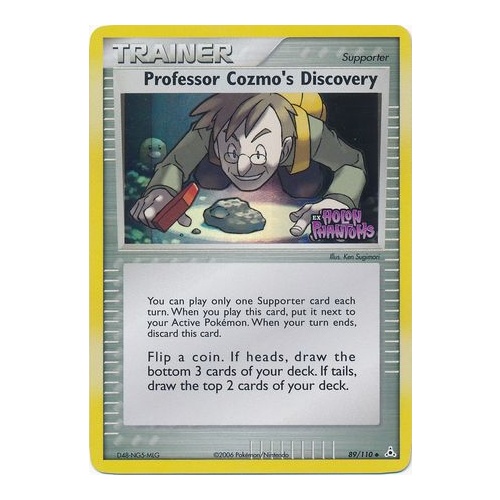 Professor Cozmo's Discovery 89/110 EX Holon Phantoms Reverse Holo Uncommon Trainer Pokemon Card NEAR MINT TCG
