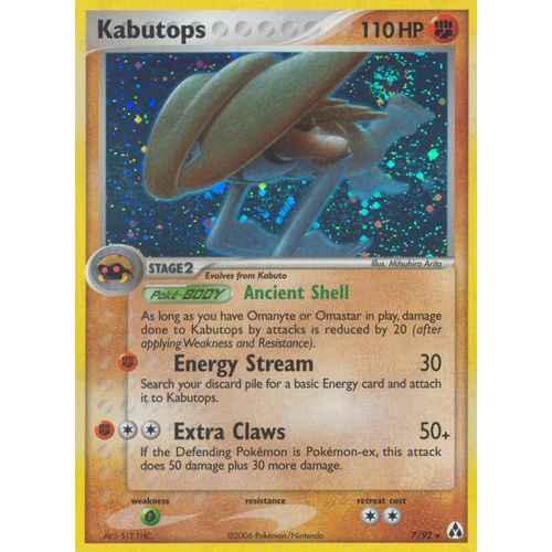 Kabutops 7/92 EX Legend Maker Holo Rare Pokemon Card NEAR MINT TCG