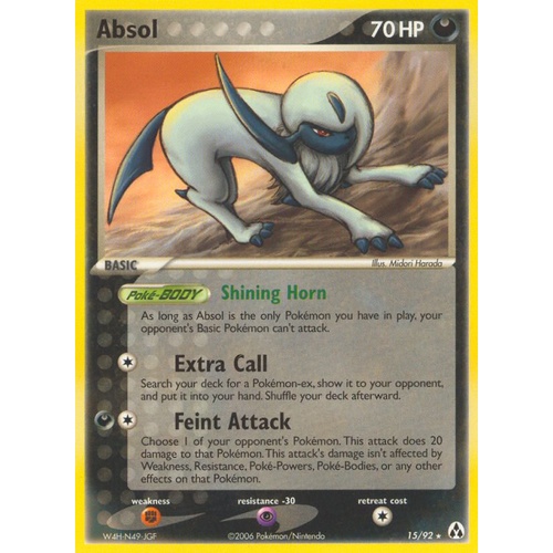 Absol 15/92 EX Legend Maker Rare Pokemon Card NEAR MINT TCG