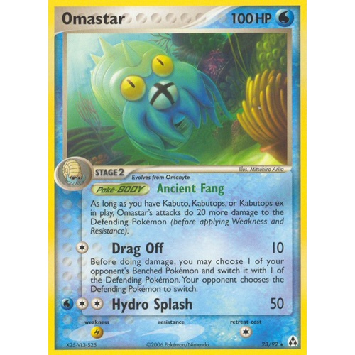 Omastar 23/92 EX Legend Maker Rare Pokemon Card NEAR MINT TCG
