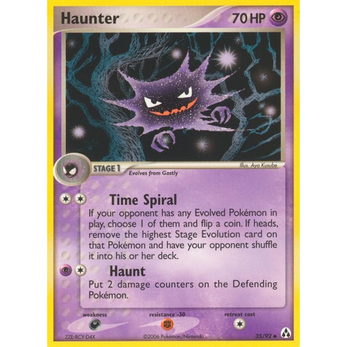 Haunter 35/92 EX Legend Maker Uncommon Pokemon Card NEAR MINT TCG