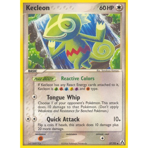 Kecleon 37/92 EX Legend Maker Uncommon Pokemon Card NEAR MINT TCG