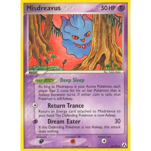 Misdreavus 40/92 EX Legend Maker Uncommon Pokemon Card NEAR MINT TCG