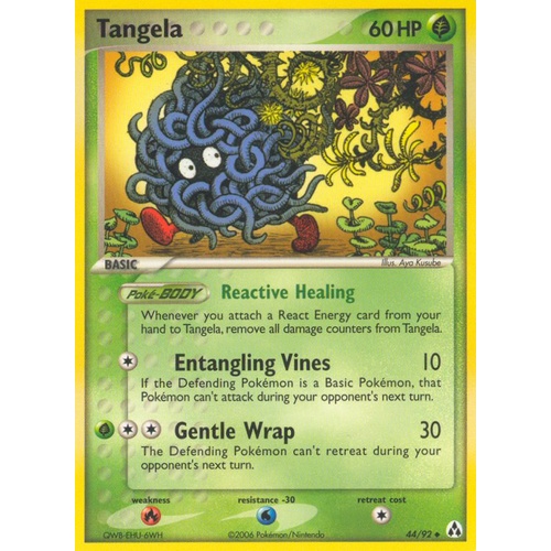 Tangela 44/92 EX Legend Maker Uncommon Pokemon Card NEAR MINT TCG