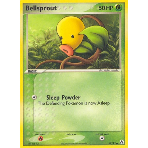 Bellsprout 49/92 EX Legend Maker Common Pokemon Card NEAR MINT TCG