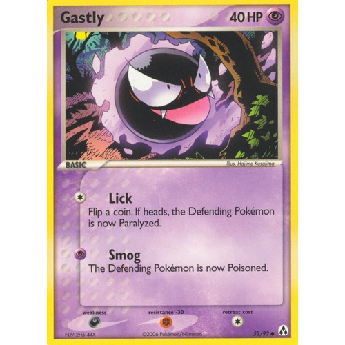 Gastly 52/92 EX Legend Maker Common Pokemon Card NEAR MINT TCG