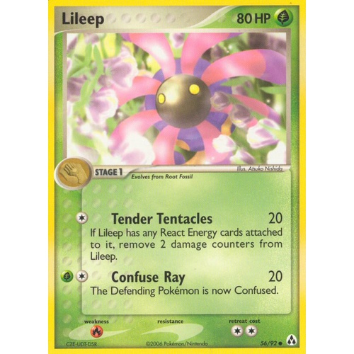 Lileep 56/92 EX Legend Maker Common Pokemon Card NEAR MINT TCG
