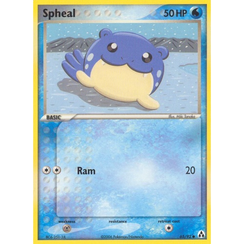 Spheal 65/92 EX Legend Maker Common Pokemon Card NEAR MINT TCG