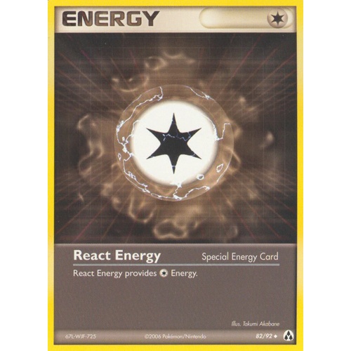 React Energy 82/92 EX Legend Maker Uncommon Pokemon Card NEAR MINT TCG