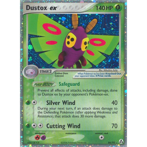 Duxtox ex 86/92 EX Legend Maker Holo Ultra Rare Pokemon Card NEAR MINT TCG