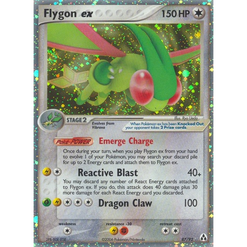 Flygon ex 87/92 EX Legend Maker Holo Ultra Rare Pokemon Card NEAR MINT TCG